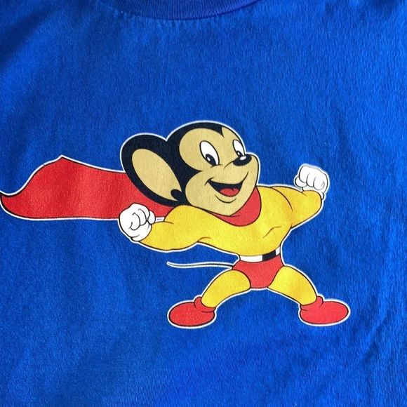 Vintage 2000 like new condition Mighty Mouse mens Medium shirt - Picture 5 of 8